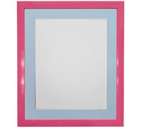 FRAMES BY POST Cadre photo rose de 1,9 cm avec contour bleu - 50,8 x 40,6 cm - Dimensions de l'image : 40,6 x 30,5 cm - Verre en plastique