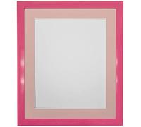 FRAMES BY POST Cadre photo rose de 1,9 cm avec contour rose 45,7 x 30,5 cm - Dimensions de l'image : 35,6 x 20,3 cm - Verre plastique