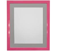 FRAMES BY POST Cadre Photo Rose de 1,9 cm avec Passe-Partout Gris foncé 50,8 x 40,6 cm Taille de l'image 40,6 x 30,5 cm Verre Plastique