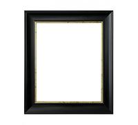 FRAMES BY POST Cadre photo Scandi avec verre en plastique Noir avec effet Craquelure Doré 50 x 70 cm