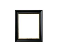 FRAMES BY POST Cadre photo scandinave noir avec verre en plastique craquelé doré A2