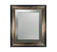 FRAMES BY POST Cadre photo scandinave noir et doré avec contour argenté 40 x 50 cm Format A3