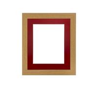 FRAMES BY POST Cadre photo Studio Oak avec passe-partout rouge A2 pour image format A3