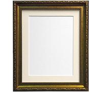 FRAMES BY POST Cadre Photo Style Shabby Chic, Plastique, doré, 50 x 40 cm Image Size A3 (Plastic Glass)