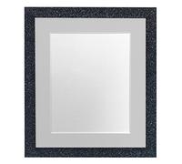 FRAMES BY POST Glitz Cadre Photo Anthracite avec Passe-Partout Gris Clair 50,8 x 40,6 cm Taille de l'image 40,6 x 30,5 cm Verre Plastique