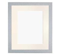FRAMES BY POST Glitz Cadre Photo Blanc avec Passe-Partout Ivoire Format A3 A4 Plastique