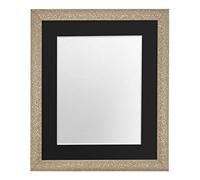 FRAMES BY POST Glitz Cadre Photo doré avec Passe-Partout Noir 30 x 20 cm Format A2 Verre Plastique
