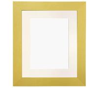 FRAMES BY POST Metro Cadre photo doré avec contour ivoire 40,6 x 30,5 cm Taille de l'image 30,5 x 25,4 cm Verre plastique