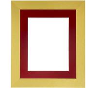 FRAMES BY POST Metro Cadre Photo doré avec Contour Rouge 35,6 x 28,3 cm