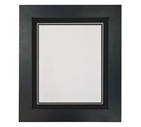 FRAMES BY POST Metro Cadre Photo Poster Photo Noir avec Double Passe-Partout Noir 50x70cm pour Image Taille A2