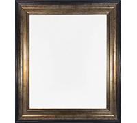 FRAMES BY POST Scandi Cadre photo vintage noir et doré A2 (verre plastique)