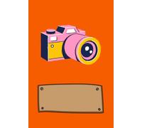 FrametheMoment: Softcover notebook | 6*9 | 120 pages | Lined | The cover comes out with a pastel colored camera against an orange background reflecting the spirit of a photography lover.