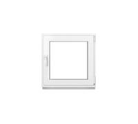 Framex Fenêtre Cave PVC 70x70 cm Blanc Oscillo-Battante DIN Droite Double | Double Vitrage 32 mm, Largeur x Hauteur: 700 x 700 mm, Sous-Sol, Garage, Abri de Jardin et Cellier