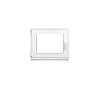 Framex Fenêtre Cave PVC 90x70 cm Blanc Oscillo-Battante DIN Gauche Double | Double Vitrage 32 mm, Largeur x Hauteur: 900 x 700 mm, Sous-Sol, Garage, Abri de Jardin et Cellier