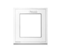 Framex Fenêtre de Cave 40x40 cm, Fenêtre Basculante, Intérieur/Extérieur Blanc | Double Vitrage 32mm, Fenêtre PVC pour Sous-sol, Garage et Abri de Jardin