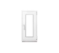 Framex Fenêtre de Cave 40x80 cm, Oscillo-Battante Droite, Intérieur/Extérieur Blanc | Double Vitrage 32mm, Fenêtre PVC pour Sous-sol, Garage et Abri de Jardin