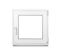 Framex Fenêtre de Cave 60x60 cm, Oscillo-Battante Droite, Intérieur/Extérieur Blanc | Triple Vitrage 32mm, Fenêtre PVC pour Sous-sol, Garage et Abri de Jardin