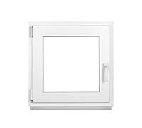 Framex Fenêtre de Cave 60x60 cm, Oscillo-Battante Gauche, Intérieur/Extérieur Blanc | Double Vitrage 32mm, Fenêtre PVC pour Sous-sol, Garage et Abri de Jardin