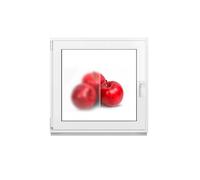 Framex Fenêtre de cave, en plastique, blanc, verre dépoli satiné, largeur x hauteur : 110 x 105 cm (1100 x 1050 mm), double (32 mm), orientable DIN gauche (poignée droite)