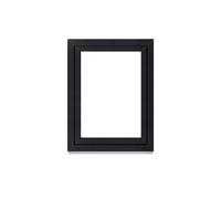 Framex Fenêtre de cave - Intérieur Blanc/Extérieur Anthracite - Largeur x Hauteur : 90 x 120 cm (900 x 1200 mm) - Double Vitrage (32 mm) - Fonction Oscillo-Battante, Droite (poignée à Gauche)