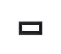 Framex Fenêtre de cave - Intérieur Blanc/Extérieur Anthracite - Largeur x Hauteur : 90 x 50 cm (900 x 500 mm) - Double Vitrage (32 mm) - Fonction Oscillo-Battante, Gauche (poignée à Droite)