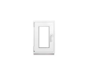 Framex Fenêtre de sous-sol petite en PVC Blanc Largeur x Hauteur 50 x 70 cm (500 x 700 mm) - Double Vitrage (32 mm) - Fonction Oscillo-Battante, Gauche (poignée à Droite)