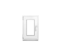 Framex Fenêtre de sous-sol petite en PVC Blanc Largeur x Hauteur 60 x 80 cm (600 x 800 mm) - Double Vitrage (32 mm) - Fonction Oscillo-Battante, Gauche (poignée à Droite)