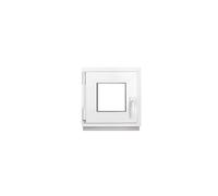 Framex Fenêtre de sous-sol petite en PVC Blanc Largeur x Hauteur 70 x 70 cm (700 x 700 mm) - Double Vitrage (32 mm) - Fonction Oscillo-Battante, Gauche (poignée à Droite)