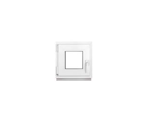 Framex Fenêtre de sous-sol petite en PVC Blanc Largeur x Hauteur 70 x 70 cm (700 x 700 mm) - Double Vitrage (32 mm) - Fonction Oscillo-Battante, Gauche (poignée à Droite)