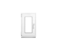 Framex Petite Fenêtre de cave - Blanc - Largeur x Hauteur : 40 x 65 cm (400 x 650 mm) - Double Vitrage (32 mm) - Fonction Oscillo-Battante, Gauche (poignée à Droite)