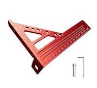 Framing Square Metric - Positioning Measuring Triangular Scriber | Extended Length Aluminum Alloy Precision Carpenter Square Hole Scribing Ruler for Construction Workshop Cabinets Furniture