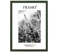 FRAMO Cadre photo en bois 30 x 45 cm sur mesure - Vert essuyé | Couleur/Taille sélectionnable | verre acrylique antireflet | Cadre pour Puzzle | Photos | affiche