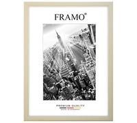 FRAMO Cadre photo en bois 85 x 65 cm sur mesure - Érable | Couleur/Taille sélectionnable | verre acrylique antireflet | Cadre pour Puzzle | Photos | affiche