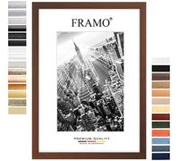 FRAMO35 21x29,7 (DIN A4) Cadre Photo (Wenge),Cadre en Bois MDF de 35 mm de Large avec vitre en Verre synthétique incassable et Anti-reflet et paroi arrière Stable,DIN A4 (21 x 29,7 cm)