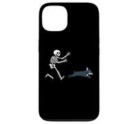 Franc Frenchie Running Skeleton Halloween Coque pour iPhone 13