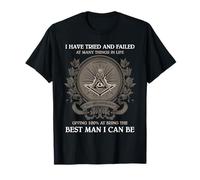 Franc Maçon Best Man Citation Never Stop Freemasonry Design T-Shirt