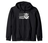 Franc Maçon Drapeau Américain Boussole Graphique Franc-Maçonnerie Sweat à Capuche