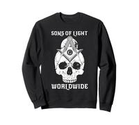 Franc Maçon Son of Light Skull Symbole Franc-Maçonnerie Sweatshirt