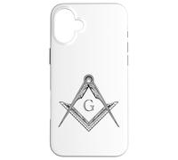 Franc-maçon Symbole Carré et Compas Grande Loge Maçonnique Coque pour iPhone 16 Plus