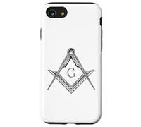 Franc-maçon Symbole Carré et Compas Grande Loge Maçonnique Coque pour iPhone SE (2020) / 7/8