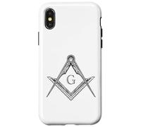 Franc-maçon Symbole Carré et Compas Grande Loge Maçonnique Coque pour iPhone X/XS