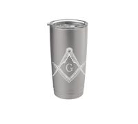 Franc-maçon Symbole Carré et Compas Grande Loge Maçonnique Gobelet isotherme en acier inoxydable double paroi