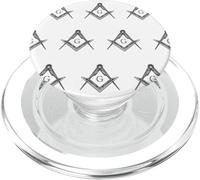 Franc-maçon Symbole Carré et Compas Grande Loge Maçonnique PopSockets PopGrip pour MagSafe