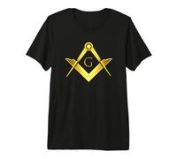 Franc-maçon Symbole Carré et Compas Grande Loge Maçonnique T-Shirt Haut de Gamme