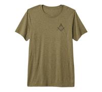 Franc-maçon Symbole Carré et Compas Grande Loge Maçonnique T-Shirt Haut de Gamme