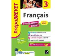 Prépabrevet - Français 3e - Brevet 2026 Cours, méthodes & sujets de brevet corrigés - Christine Formond - Hatier - broché - Scolaire / Universitaire