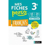 Français 3e – Mes fiches perso Brevet – Révisions Brevet 2026 – Nathan