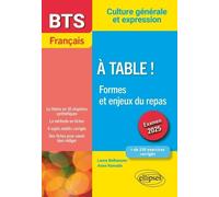BTS Français. Culture générale et expression. À table ! Formes et enjeux du repas: Examen 2025