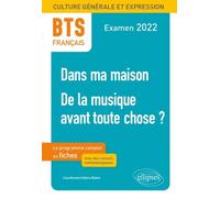 Français Bts - Dans Ma Maison - De La Musique Avant Toute Chose ? Fiches De Culture Générale Et Expression