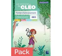 Fichier d'entrainement CE1 + aide-mémoire - Le monde de Cléo (programmes 2025) - Pack de 10